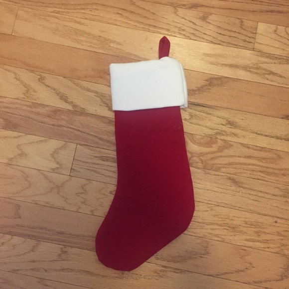 Red Snowflake Stocking - Picture 2 of 2